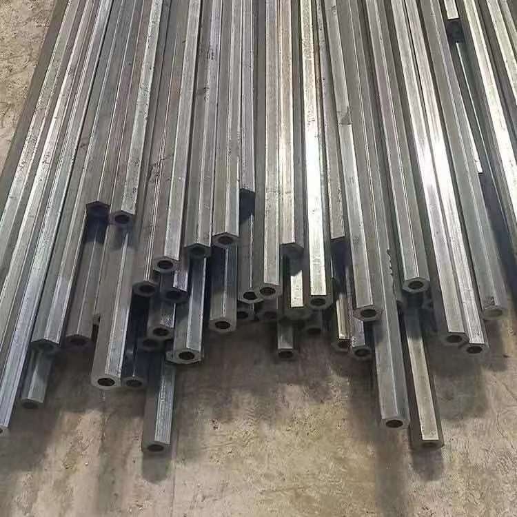 定制切割冷拔異型管農用機械配件加工用45#六角鋼管 異型管材